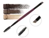 MAANGE EyeBrow Makeup Brush Wood Handle Double Sided Eyebrow Flat Angled Brushes Eye Brow Makeup Brushes Professional