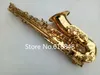 Suzuki alto saxofon mässing musikalisk instrument eb tone e platt guldlack sax professionell student spelar instrument med fallmunstycke