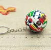New World Flag Football Keychain Country Soccer Fans Portachiavi Portachiavi Souvenir Borsa Ciondolo Accessori Regali
