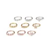 Silver And Gold Color 20gx8mm Nose Piercing Jewelry Cz Hoop Nostril Ring Flower Helix Cartilage Tragus Earring