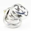Dispositivo di castità maschile in acciaio inossidabile Cintura Gabbia per cazzi per adulti con anello BDSM Sex Toys Bondage Lock Products