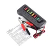 12 V Auto Car Dijital Akü Test Cihazı Alternatör 6 LED Işık Arabalar için Araç 12 V Araç Akü-Test Teşhis Aracı Ancel