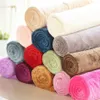 50 * 70cm varm flannel fleece handduk filt mjuka fasta filtar sängkläder plush vinter sommar kasta filt för säng soffa xd22444