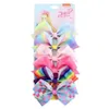 Gratis DHL 150+ Bogen Handgemaakte Baby Meisjes Unicorn Boheemse Turban Butterfly Barrettes Hoofdbanden Bandana's