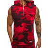 Hommes Gym Gilet Bodybuilding À Capuche Débardeur Muscle Vêtements Stringer Chapeau