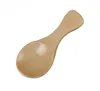 100pcs/lot 8cm Naturel Wooden Coffee Tea Sugar Salt Spoon Scoop Kitchen Utensil Set MINI Wood Spoon