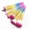 10pcs Sakura Pink Brush for Makeup Powder Foundation Brush Eyeshadow Face Blending Blush Make Up Brush Set