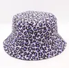 2020 Leopard Print Bucket Hat Fisherman Hat Outdoor Travel Hat Sun Cap Hats för män och kvinnor DA307