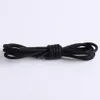 High Quality Waxed Round Shoe Laces Shoestring for Martin Boots Leather Sport Shoes 70/80cm Casual Cotton Shoelaces Lacet Black