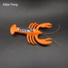 Solar-Lobster-Orange / Solar Power Mini Lobster Juguete para niños, Juegos de enseñanza Regalo de cumpleaños Juguete solar Insecto divertido