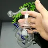 pot cigarro vidro bule grosso clássico Bongs Oil Burner Pipes tubulações de água Cachimbo de vidro plataformas petrolíferas fumadores Fre