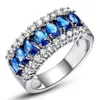 Wholesale-925 sterling silver rings crystal rhinestone cluster ring retro jewelry 4 size for options model no. R003