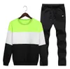 Mens Designer Tracksuits Contrast Color O-neck Sweatshirt Hoodie Track Suit Survêtement Pour Homme Loose Pullover Fashion Men Clothes