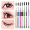 Glänzende Augenbrauenbürste Mascara-Verlängerung Wimpernzange Pinsel Wimpern Pinsel Make-up-Tools J1100