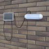 DHL Neue abnehmbare 10LED Solar Power Wandleuchte Outdoor Indoor Wasserdicht Energiesparende Straße Hof Weg Hausgarten Sicherheitslampe