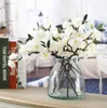 Artificiale finto fiore di ciliegio fiore di seta da sposa ortensia decorazioni per la casa bianco GA729