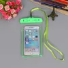 190*105mm Waterproof Phone Case Water Proof Cellphone Bag Fluorescent Edge Dry Bags Pouch with Lanyard Universal 6 Inch