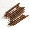 50 stks / partij Vintage Houten Individualisatie Balpen Milieu Twig Houten Bal Pen School Kantoorbenodigdheden Groothandel