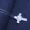 Brilhante zircônia cúbica banhado a prata pingente colares para mulheres na moda cristão jesus zircão colar jóias gift6783957