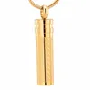 IJD11942 Personlig cylinder Cremation Jewelry Hold Humanpet Funeral Ashes Keepsake Pendant Memorial Urn Neckalce Holder3224397