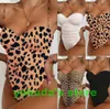 popular Water Sport swimsuit women solid bikini splicing Halter leopard pattern openwork strap swim wear yakuda flexible stylish B2540580