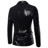 Monerffi Mens Shiny Blazers Jackets Sequin Glitter Suft Jacket Men Nightclub DJ Stage Blazers Wedding Party Overcoat Man