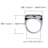 Großhandel – Iced Out Cluster-Ringe mit gebrochenem Herzen für Männer, Luxus-Designer-Bling-Schwarz-Weiß-Diamantring, Silber-Liebes-Statement-Schmuck, 5 Größen