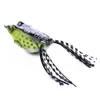 HENGJIA 60pcs Topwater Frog with High carbon Soft Bait 5.5CM 12.5G Fresh Water Bass Minnow Fishing Lure FO003