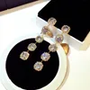 Wholesale-new ins luxury designer diamond rhinestone zircon exaggerated dangle chandelier stud fashion earrings for woman girls