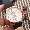 Top Luxury Rose Gold 18K UN Roman Black Rubberes Watches Fashion Mens Mouvement mécanique Mouvement Limited Edition Men Wrists4148045