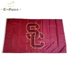 NCAA USC Trojans Drapeau 3 * 5ft (90cm * 150cm) Polyester drapeau Bannière décoration volant maison jardin drapeau Cadeaux de fête