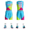 College Basketball Jerseys Mannen Dames Buitensportkleding 3D-belettering Basketbal Kleding Jersey Vrije tijd Sets