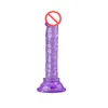 Vrouwelijke nep penis handmatige simulatie zuignap dildo's mini kleine kristallen vrouwen masturbatie thrusting apparaat cock sexy winkel