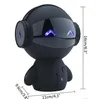 2020 Nyaste Söt Portable Robot Bluetooth Speaker Stereo Handsfree Brus Avbrytande Aux TF MP3 Musikspelare Mobiltelefon Ring