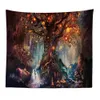 Souhaitant arbres 3D Print Tapisserie Tenture Psychédélique murale décorative Tapis drap de lit Bohemian Hippie Home Décor Canapé-Throw 150x130cm