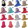 Letnie dzieci Zwiastowane Hijabs Iislamski Szalik Szaliki Drukowane Multicolor Headscarf Oddychająca Elastyczna Czapka Headwrap 10Colors 0-8years