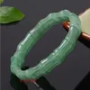 Pulseira de jade dongling natural esculpida à mão joias masculinas e femininas da sorte com certificado235l