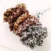 BRand NEW 6Color Women Girls Chiffon Leopard Anello elastico Legami per capelli Accessori Ponytail Holder Hairbands Elastico Scrunchies INS