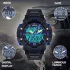 Smael Sports Klockor Män s Shock Led Digital Militär Klockor G Style 50m Vattentät Armbandsur 1379 Montre Homme Militär Watch