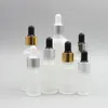 5 10 15ml Frosted Glass Bottles With Glass Eye Droppers Pipette 20 30 50 100ML Essential Oil Bottle for For Essential Oils Colognes Perfume