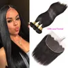 Peruvian Human Hair 13X6 Lace Frontal With 3 Bundles Straight Virgin Hair Products 4PCS One Set Straight Hair Wefts With 13X6 Frontal