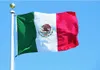 Mexico Banner 3ft x 5ft hängande flagga polyester mexikansk nationell flaggbanner utomhus inomhus 150x90 cm för firande