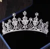 Affascinanti cristalli d'argento Set di gioielli da sposa 3 pezzi Abiti Collana Orecchini Diademi / Corone Accessori da sposa Set di gioielli da sposa T308796