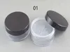 transparent clear empty PS loose powder sifter box bottle containers , clear Sifter plastic cosmetic container jar