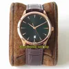 ZF Top версии Master 1288420 Sirever Dial Cal 899 1 Автоматический механический Q1288420 Mens Watch Sapphire Steel Case Designer3129