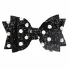 Uroczy łuk Włosy Glitter Hairpin Cute Gwiazda Wzór Wzór Barrettes Girls Prince Hair Clip Bowknot Clips 4 cal