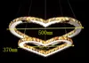 Hot Moderne Luster LED Crystal Kroonluchter Luminaria Hartvormige Crystal Lamp Kroonluchter Verlichting Slaapkamer Woonkamer Lamp Lamp