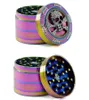 4 Layers Grinders Smoking Accessories Diameter 52mm Iceblue Rainbow Metal Grinder Zinc Alloy Spider Skull Frog Herb Grinder Tobacco Crusher GR177