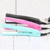 Mini Portable Electric Splint Flat Iron Plastic Hair Curler Straightener Hair Perming Hairs Styling Appliance Hair Crimper DH13986589224