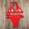 2020 push-up sexig mesh bikinis sexig bandage design halter bikini baddräkt kvinnor låg midja kvinnor badkläder simning brasilianska Biquini